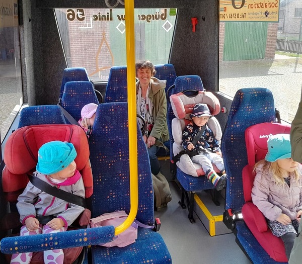 Puttfarken im Bus